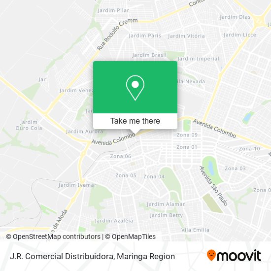 J.R. Comercial Distribuidora map