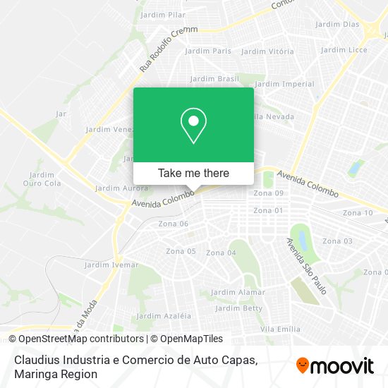 Claudius Industria e Comercio de Auto Capas map