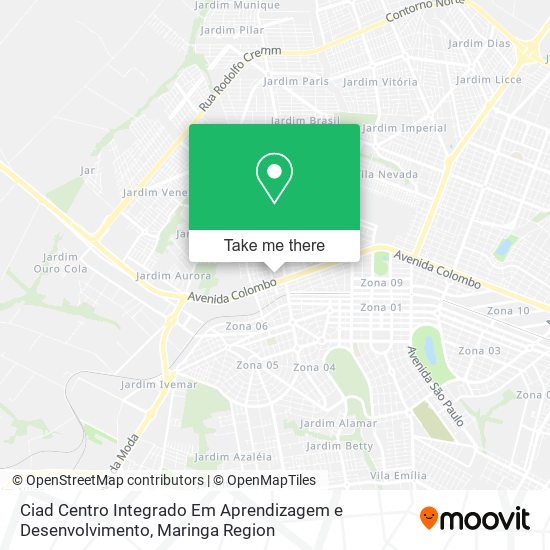 Ciad Centro Integrado Em Aprendizagem e Desenvolvimento map