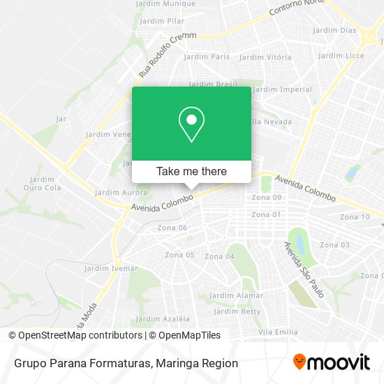 Mapa Grupo Parana Formaturas