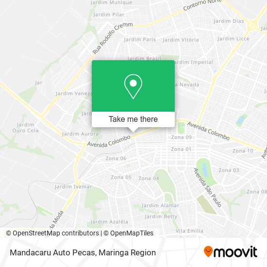 Mandacaru Auto Pecas map