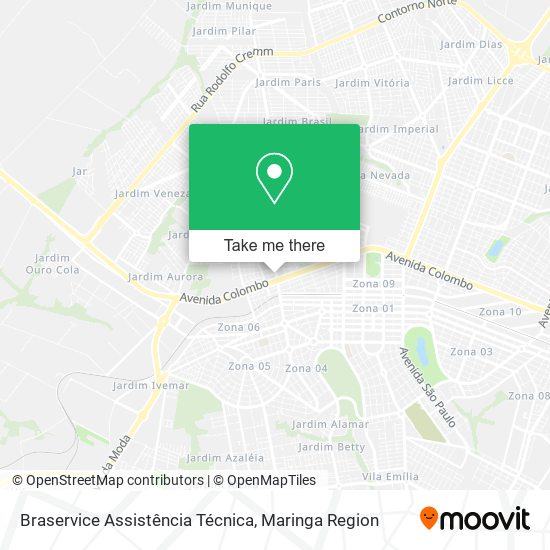 Braservice Assistência Técnica map