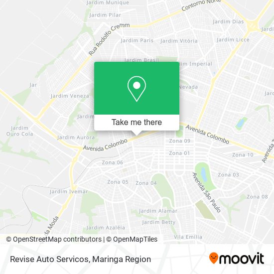 Mapa Revise Auto Servicos