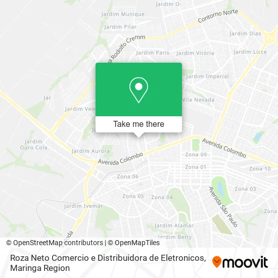 Roza Neto Comercio e Distribuidora de Eletronicos map