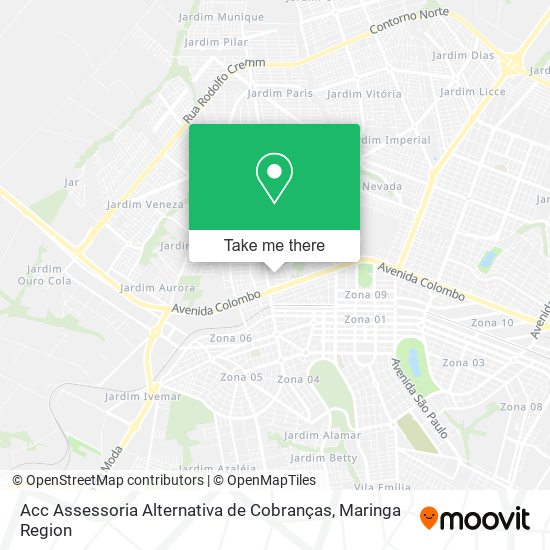 Acc Assessoria Alternativa de Cobranças map