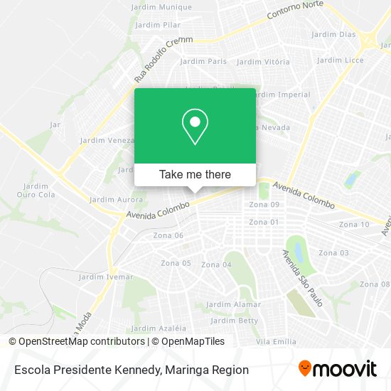 Mapa Escola Presidente Kennedy