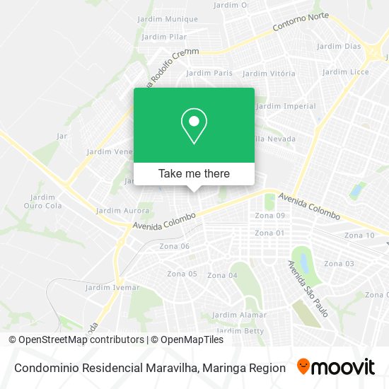 Mapa Condominio Residencial Maravilha