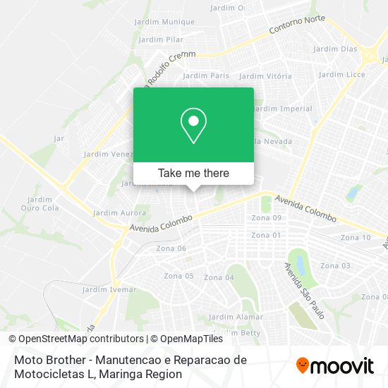 Mapa Moto Brother - Manutencao e Reparacao de Motocicletas L