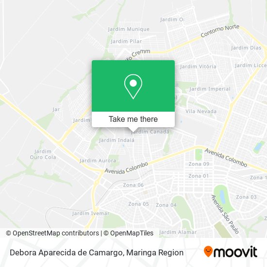 Mapa Debora Aparecida de Camargo