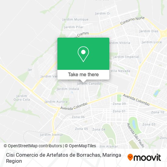 Cisi Comercio de Artefatos de Borrachas map