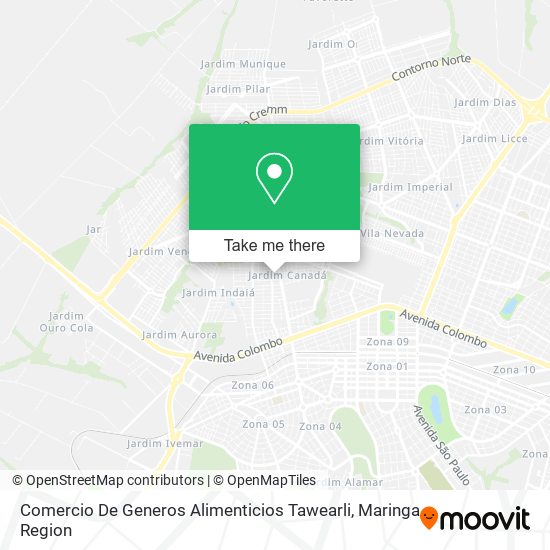 Comercio De Generos Alimenticios Tawearli map