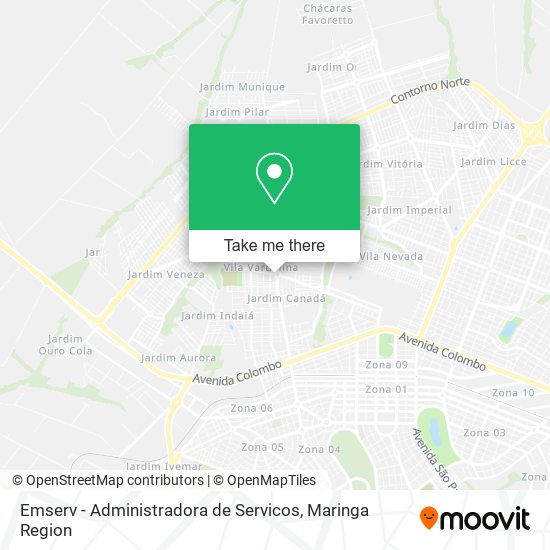 Mapa Emserv - Administradora de Servicos