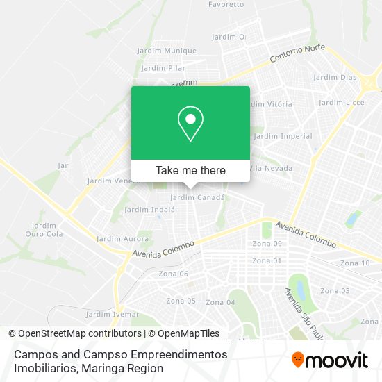 Mapa Campos and Campso Empreendimentos Imobiliarios