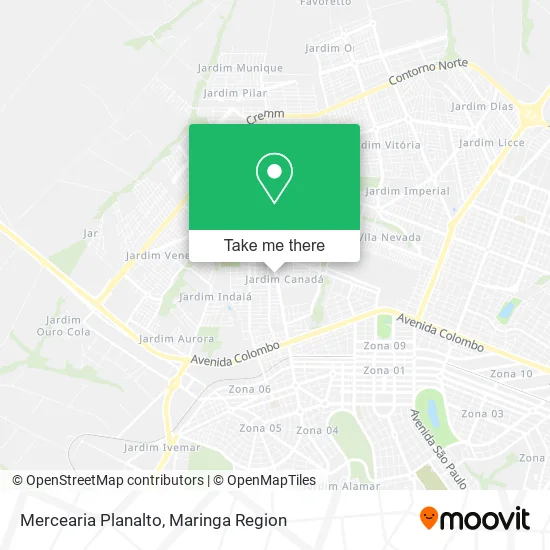 Mercearia Planalto map