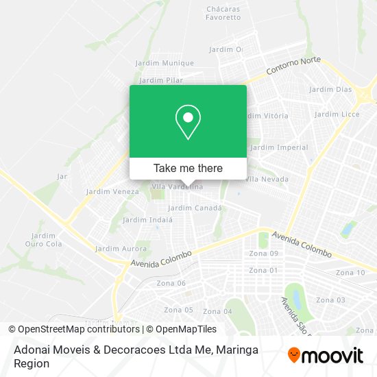 Adonai Moveis & Decoracoes Ltda Me map