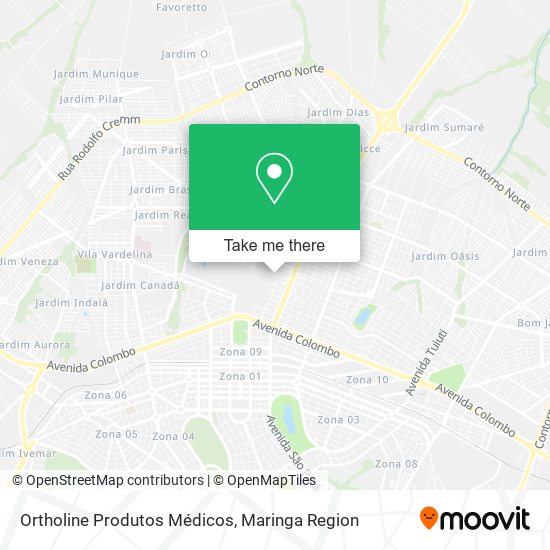 Ortholine Produtos Médicos map