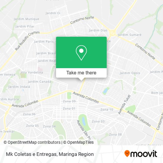 Mk Coletas e Entregas map