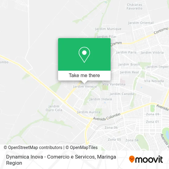 Dynamica Inova - Comercio e Servicos map