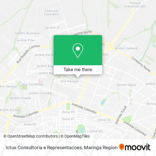 Ictus Consultoria e Representacoes map