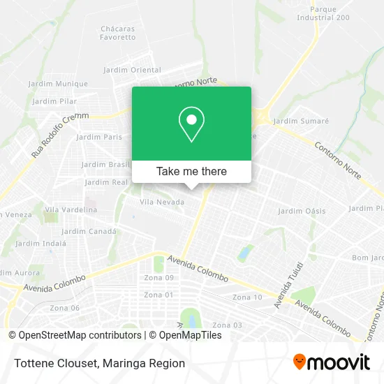 Tottene Clouset map
