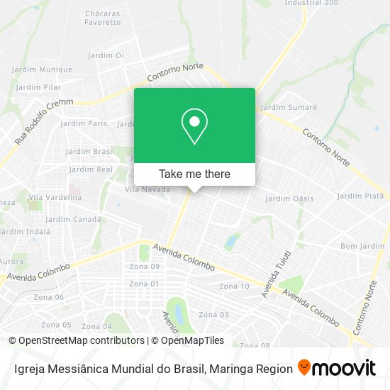 Igreja Messiânica Mundial do Brasil map