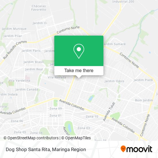 Dog Shop Santa Rita map