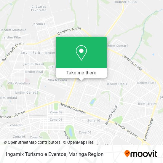 Mapa Ingamix Turismo e Eventos