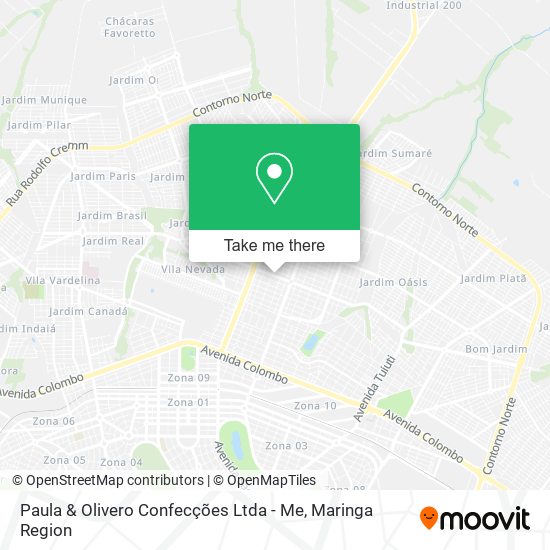 Paula & Olivero Confecções Ltda - Me map