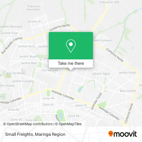 Small Freights map