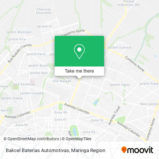 Mapa Bakcel Baterias Automotivas