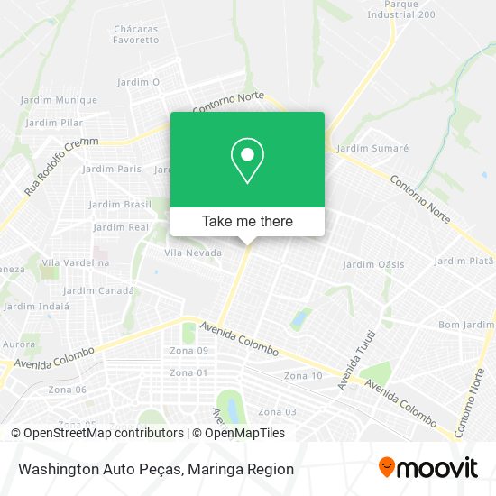 Washington Auto Peças map