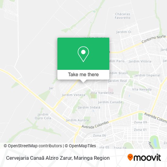 Cervejaria Canaã Alziro Zarur map