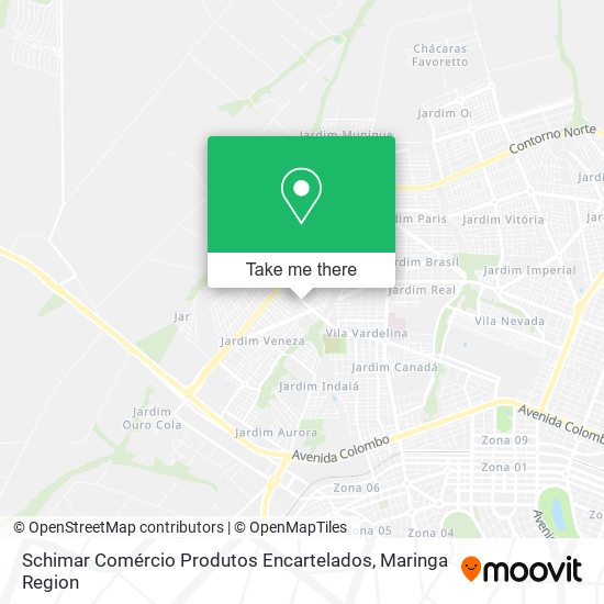 Schimar Comércio Produtos Encartelados map