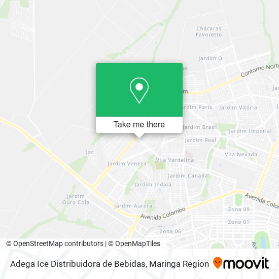 Adega Ice Distribuidora de Bebidas map