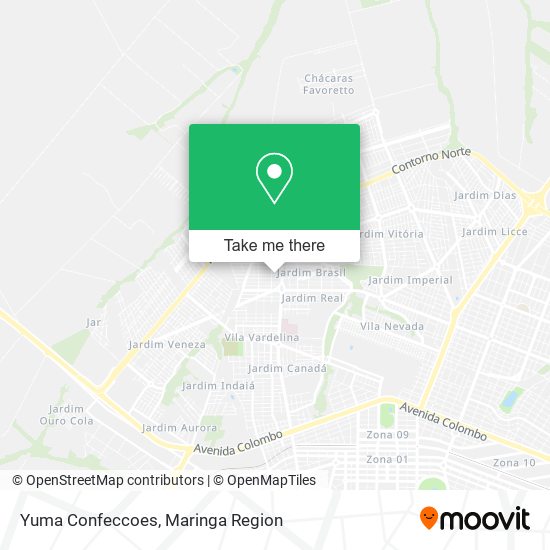 Yuma Confeccoes map