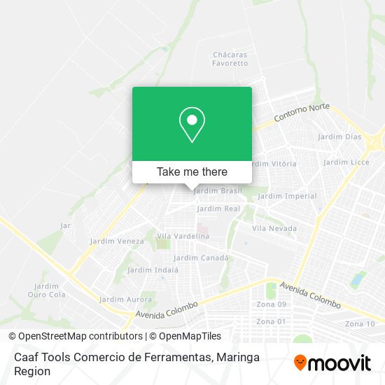 Mapa Caaf Tools Comercio de Ferramentas