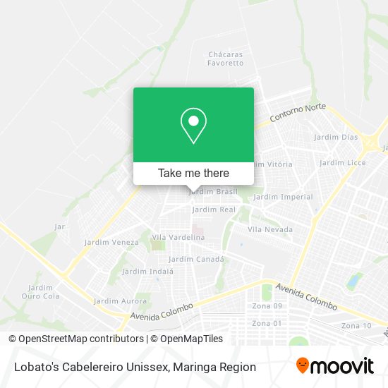 Mapa Lobato's Cabelereiro Unissex