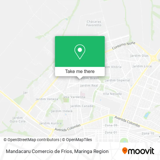 Mandacaru Comercio de Frios map