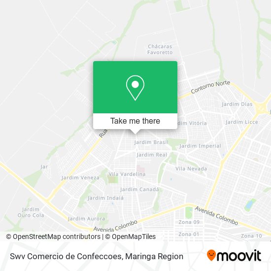 Swv Comercio de Confeccoes map