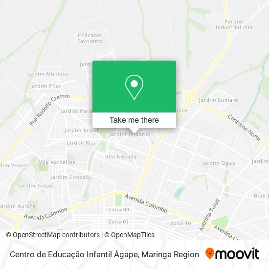 Mapa Centro de Educação Infantil Ágape