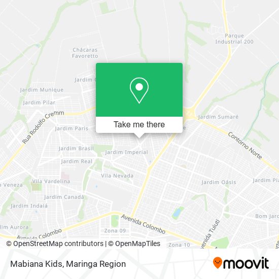 Mabiana Kids map