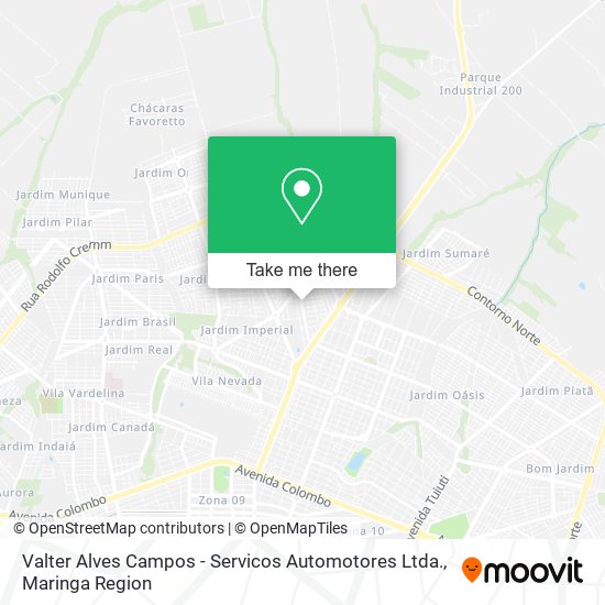 Valter Alves Campos - Servicos Automotores Ltda. map