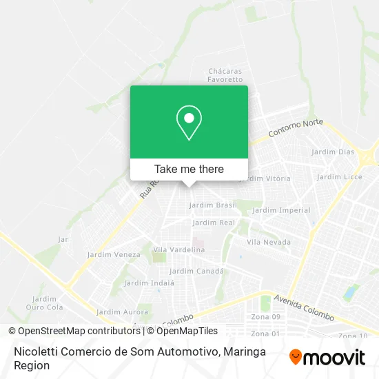 Nicoletti Comercio de Som Automotivo map