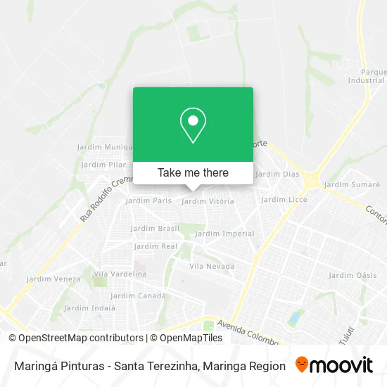 Maringá Pinturas - Santa Terezinha map