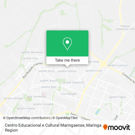 Centro Educacional e Cultural Maringaense map