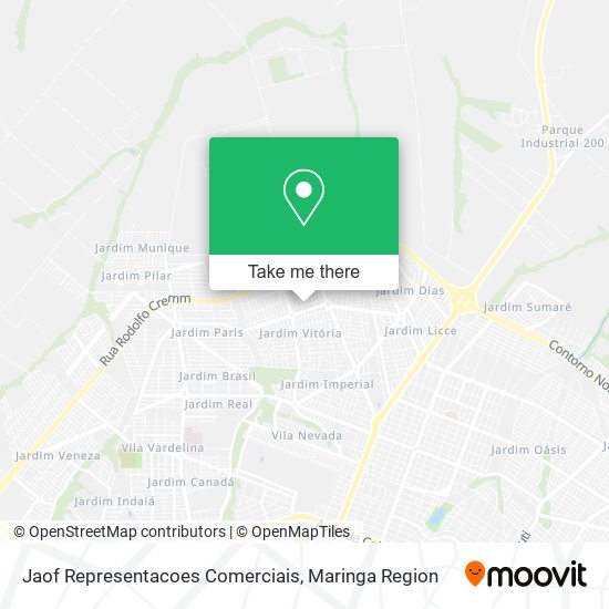 Jaof Representacoes Comerciais map