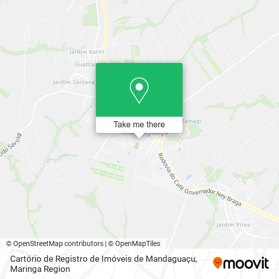 Mapa Cartório de Registro de Imóveis de Mandaguaçu