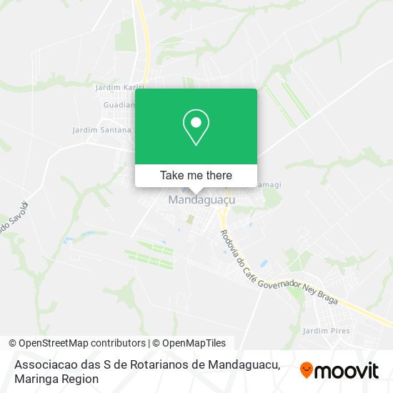 Mapa Associacao das S de Rotarianos de Mandaguacu