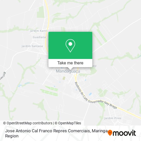 Jose Antonio Cal Franco Repres Comerciais map
