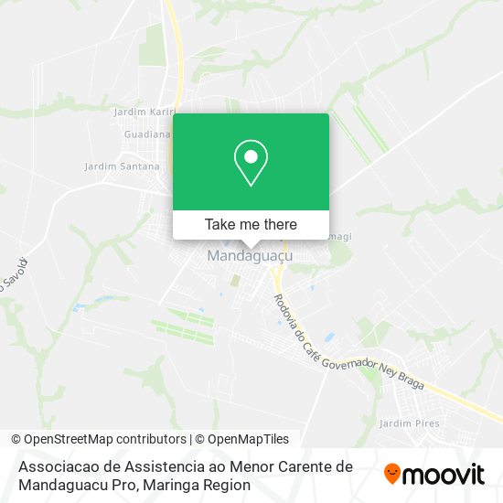 Associacao de Assistencia ao Menor Carente de Mandaguacu Pro map